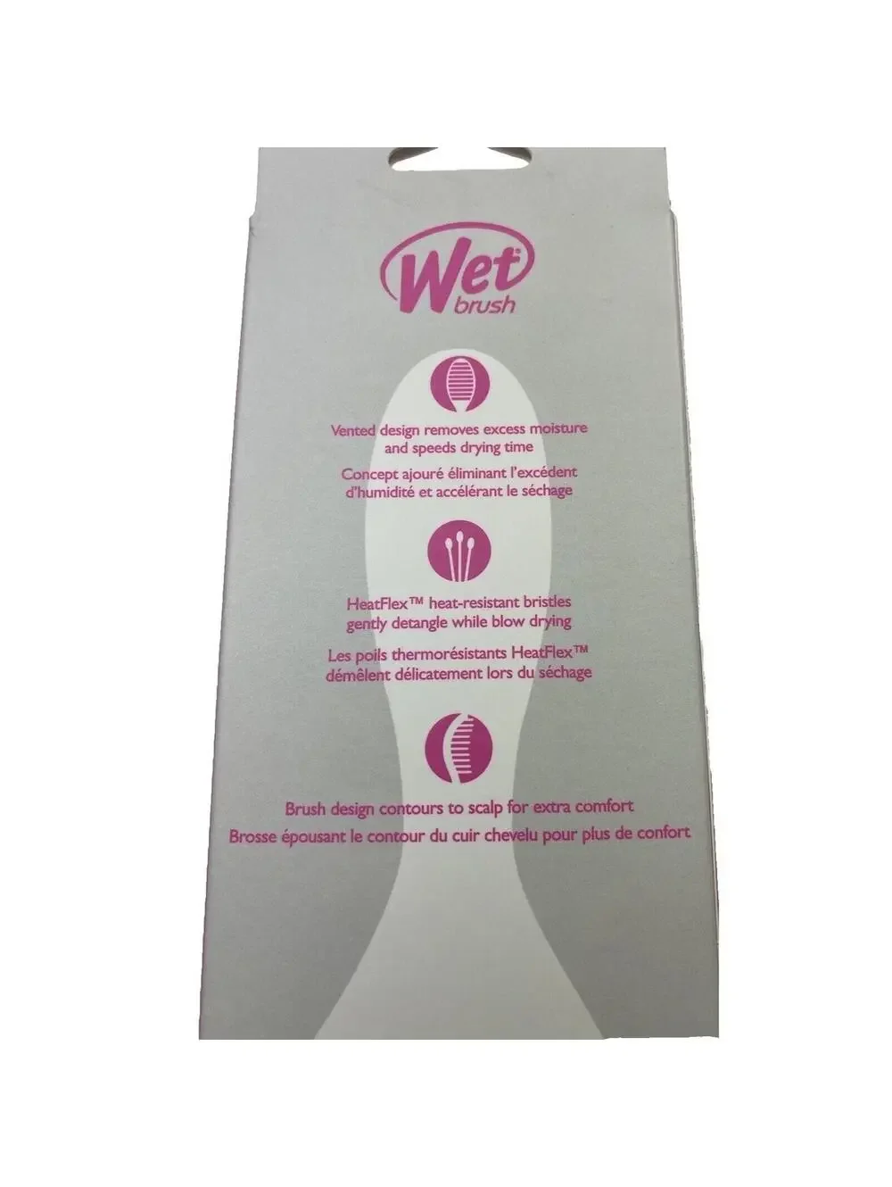 Wet Hair Brush Detangler Smooth Tangle-Free Brushing for All Hair Types New